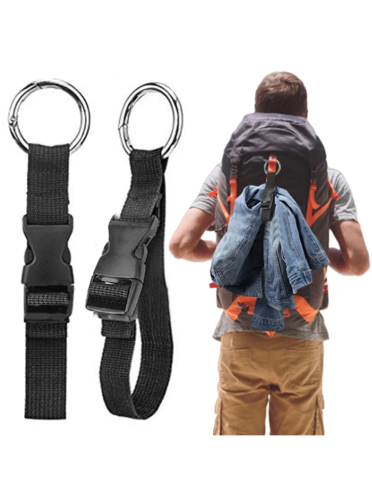 1-10PCS Reisbagage Vaste riem met ontgrendelingsgesp Rugzak Externe riem Anti-diefstal Rugzak Jassen Grijper Reisbenodigdheden - afbeelding 2
