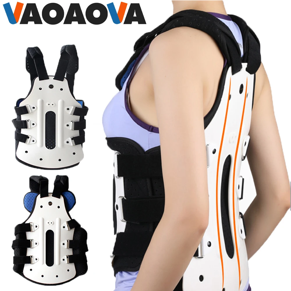 TLSO Thoracolumbar Fixed Spinal Adjustable Back Brace for Kyphosis,Osteoporosis,Mild Scoliosis & Post Surgery Support, Hunchback