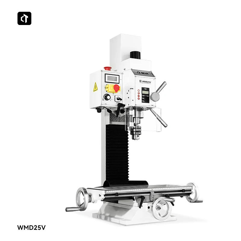 WMD25V Milling Machine Benchtop Milling Drilling Machine Mini Mill Drill 2250rpm 1100W Brushless Motor Variable Speed