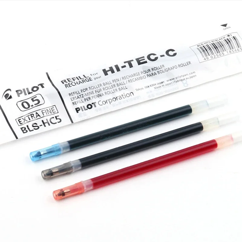 6pcs PILOT Refill BLS-HC5 Refill Ink Evenly Without Bleeding Paper and Quick-drying Suitable for Gel Pen BLLH-20C50.5/0.4/0.3mm