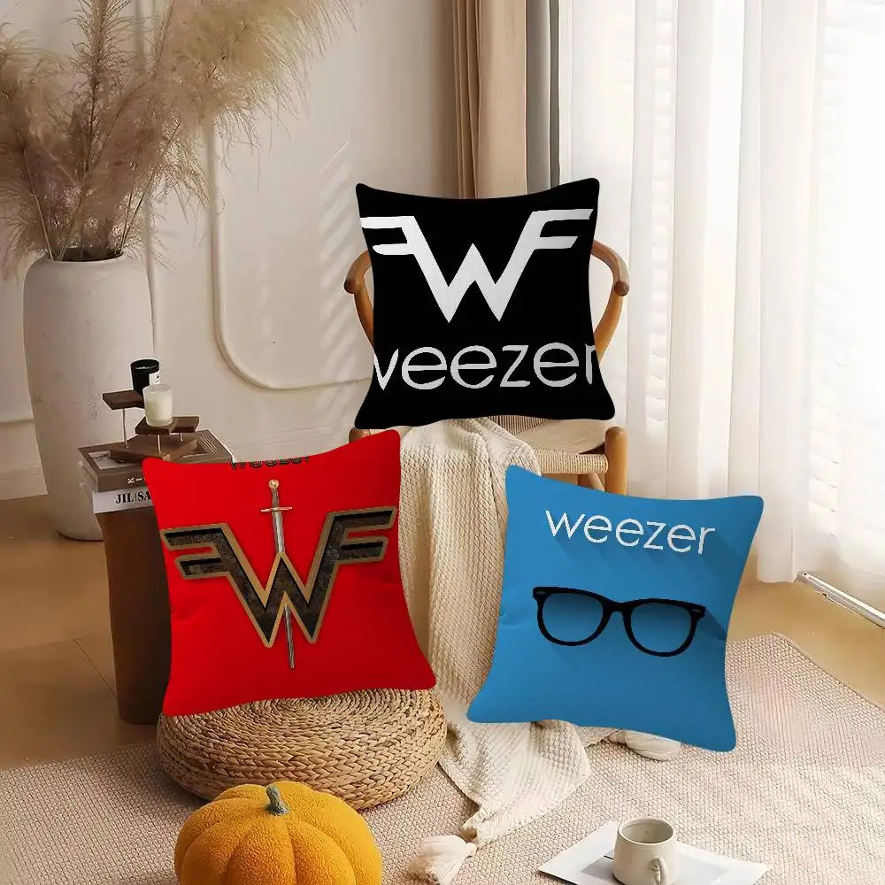 Rock Band WEEZER Pillow Case Soft Double Sided Print Sofa Cushion Cover Throw Pillow Covers