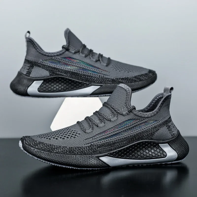 Breathable Men\'s Sneakers Fashion Running Casual Shoes for Men Jogging Trainers Platform Lace Up Male Sneaker Zapatos De Hombre