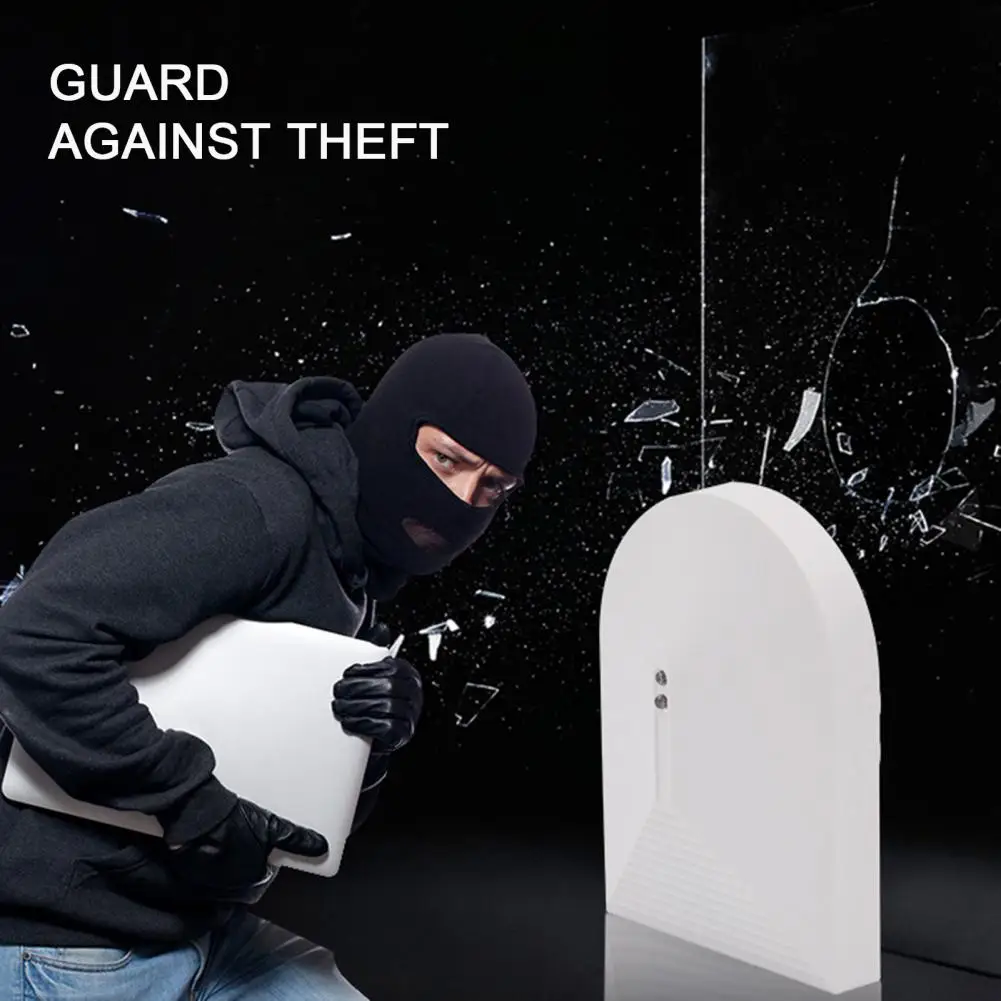 Wide Application Flame Retardant Enclosure Wired Glass Break Security Vibration Sensor for Home