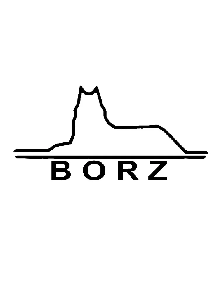 Autocollant de voiture en vinyle BORZ Wolf, autocollant étanche pour pare-chocs, fenêtre arrière, ordinateur portable, moto, accessoires automobiles, 20924 #