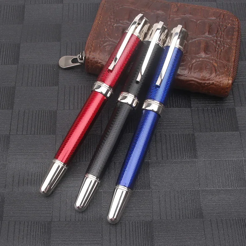 جودة المحيط الأزرق قلم حبر القرطاسية مكتب المعادن الثقيلة فريدة من نوعها الكتابة أقلام الكرات الدوّارة للكتابة