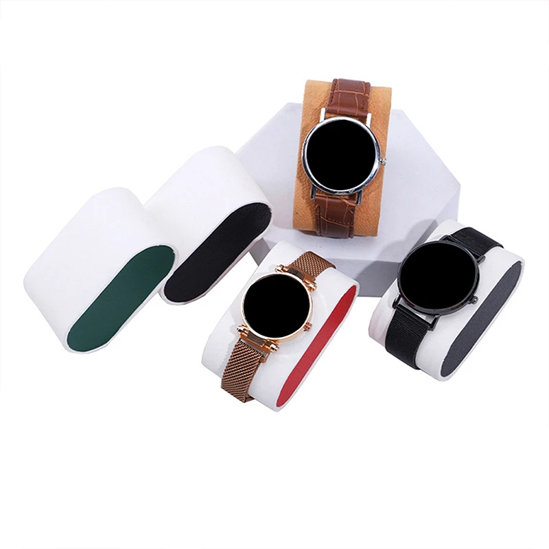 1PC Home Shops Countertops And Showcases Display Holder PU Watch Bracelet Pillow Jewelry Displays Props