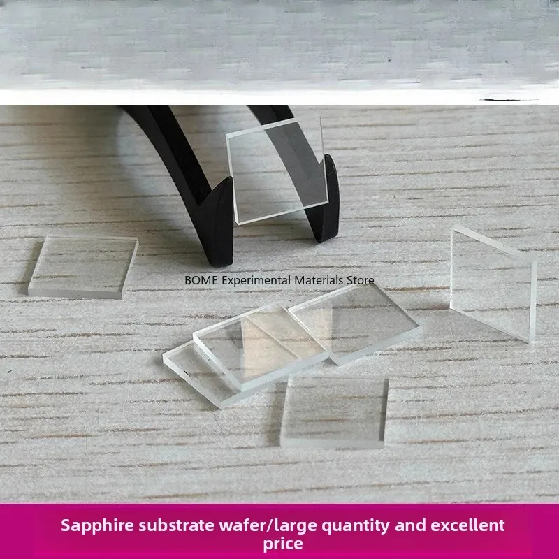 

Double Sided Polished Sapphire Substrate 1010 2020mm Alumina Single Crystal Wafer Lab School Customizable