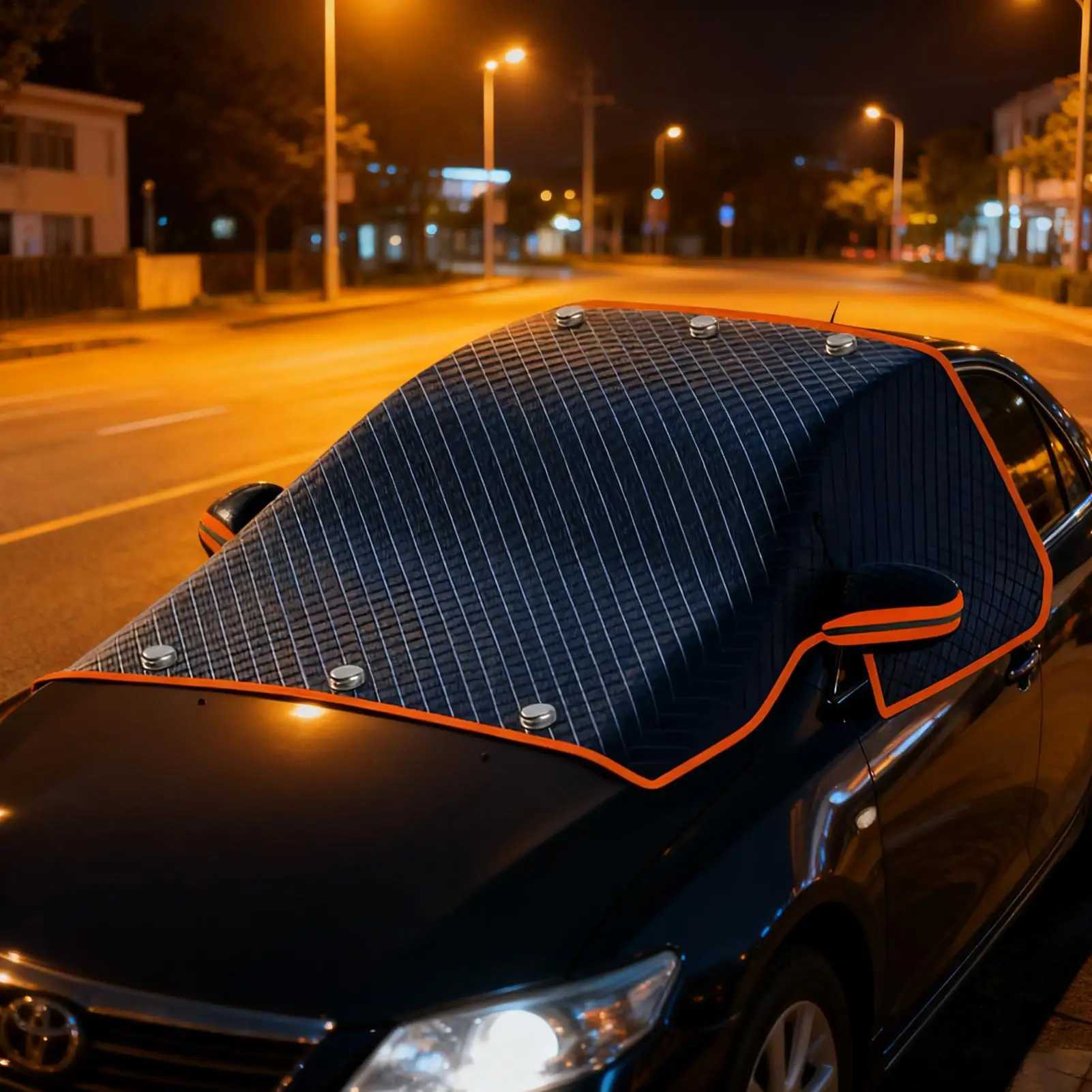 

Windshield Cover Car Snow Cover 260*115 Cm Auto Windshield Cover Snow Protector Ice Blocked Front Window Protector Accessories