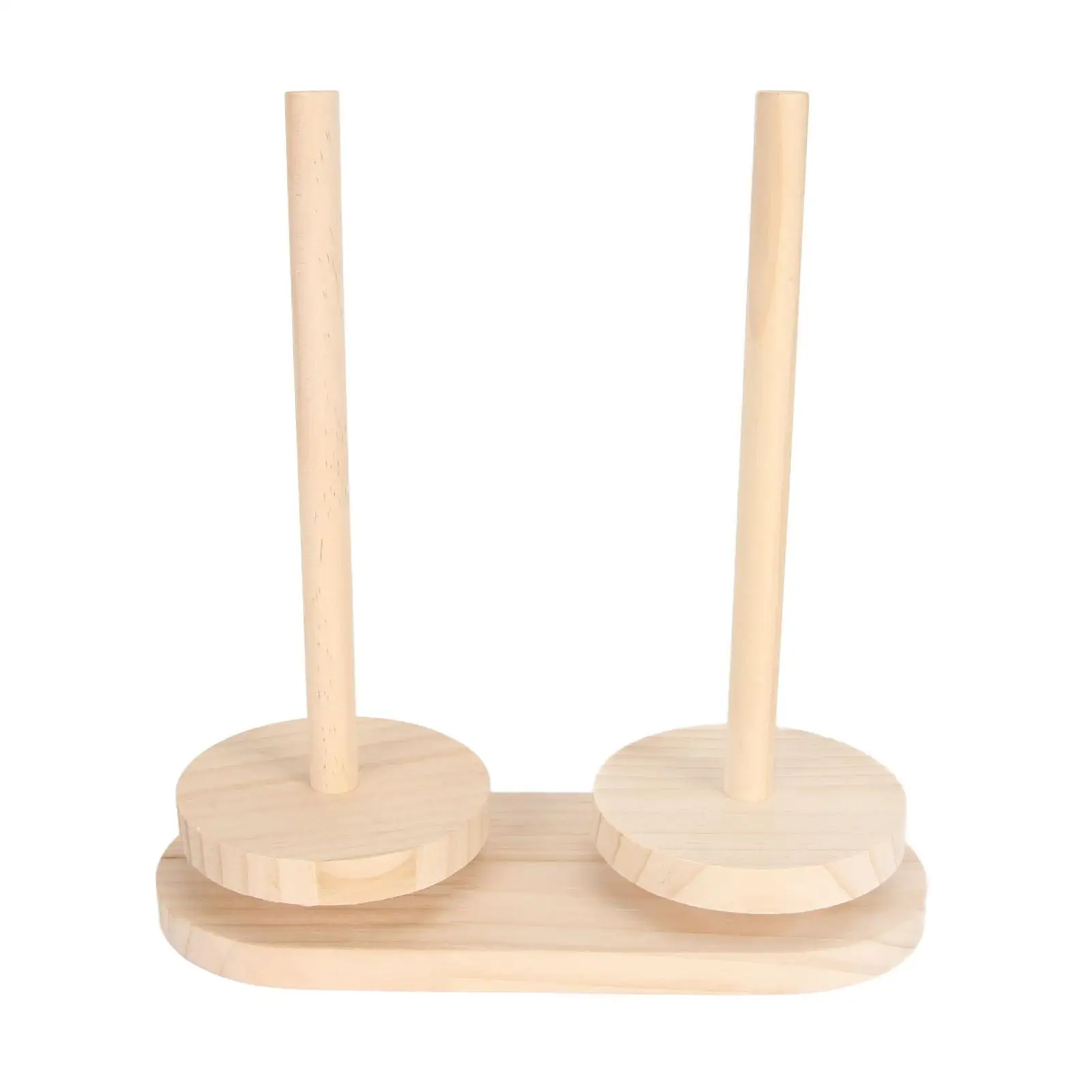 

Portable Wooden Knitting for yarn Holder - Double Spool Rotatable Stand for Lightweight for yarn Storage