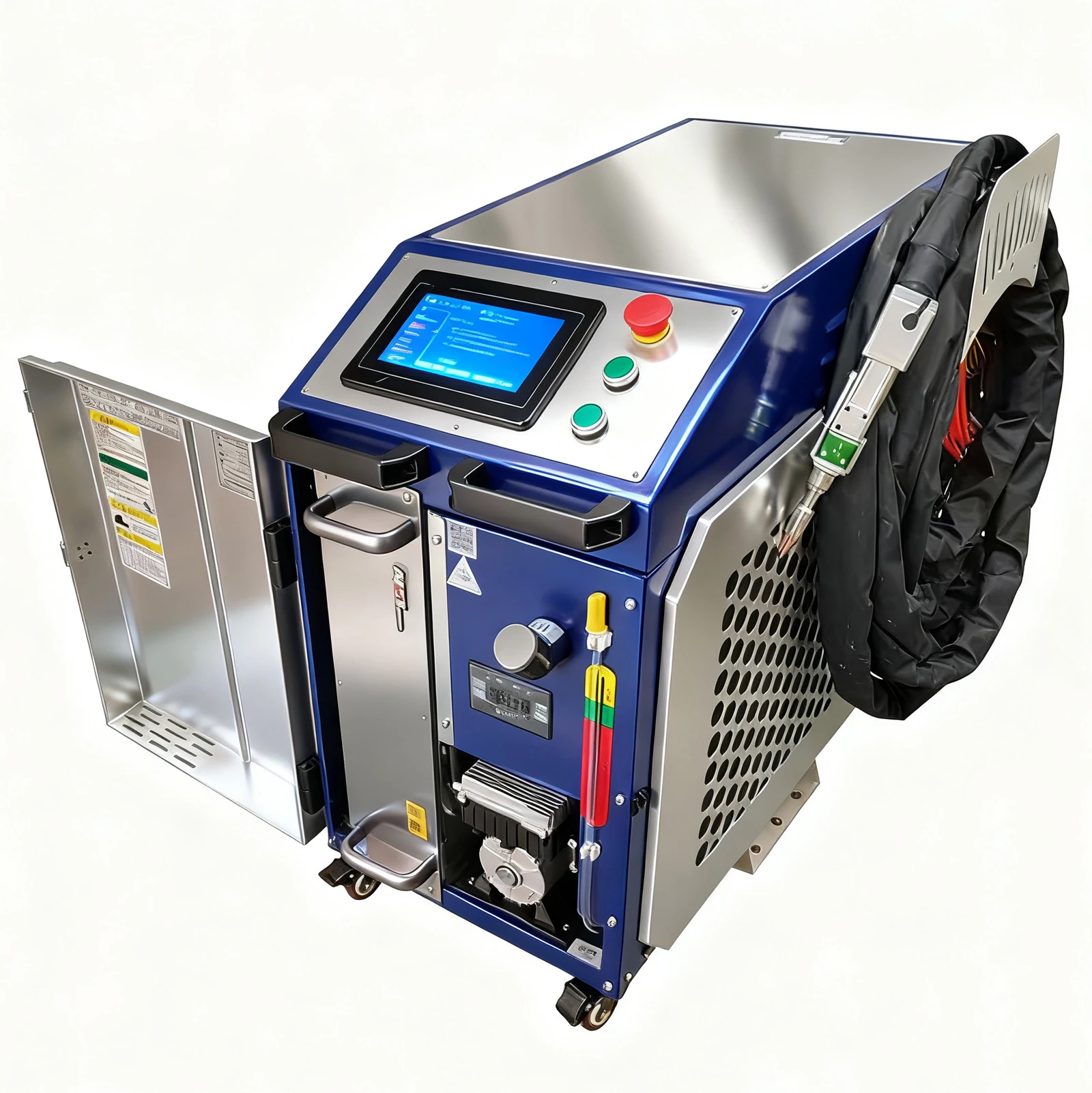 New 1500W Handheld Fiber Laser Welding Machine with PMI Guiderail Air Cooled for Metal Stainless Steel Welding