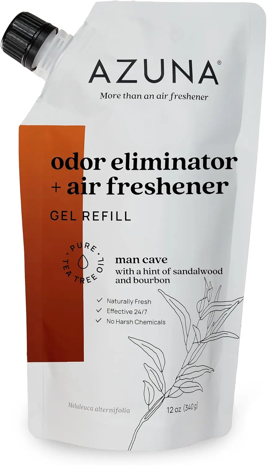 

Air Freshener and Odor Eliminator for Strong Odor Gel 12oz Refill Pouch | Plant-Based & Long Lasting