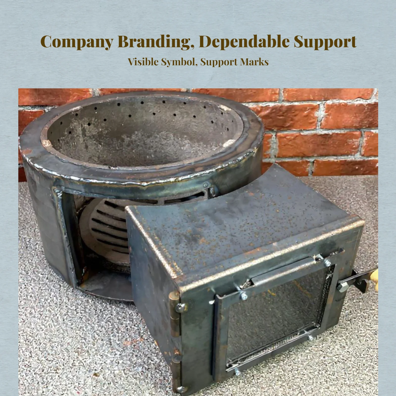 

Чугунная печь для гриля.