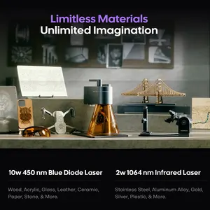 Laserpecker 4 LP4 laser recording machine for all materials laser laser laser portable metal, wood and plastic sculpture 6 Main Sales Laser Cut - №5