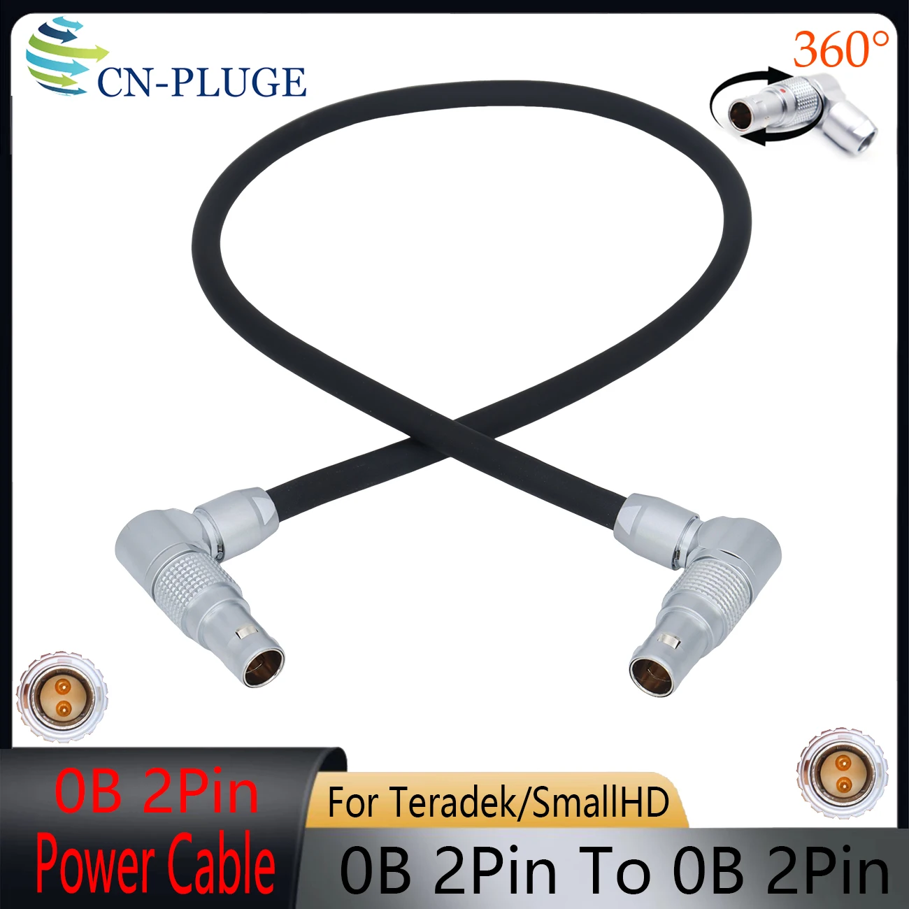 

Camera 12V 0B 2Pin To Adjustable 2Pin Plug Power Cable For SmallHD/Teradek / Vaxis/Image Transmission Monitor Power Cable