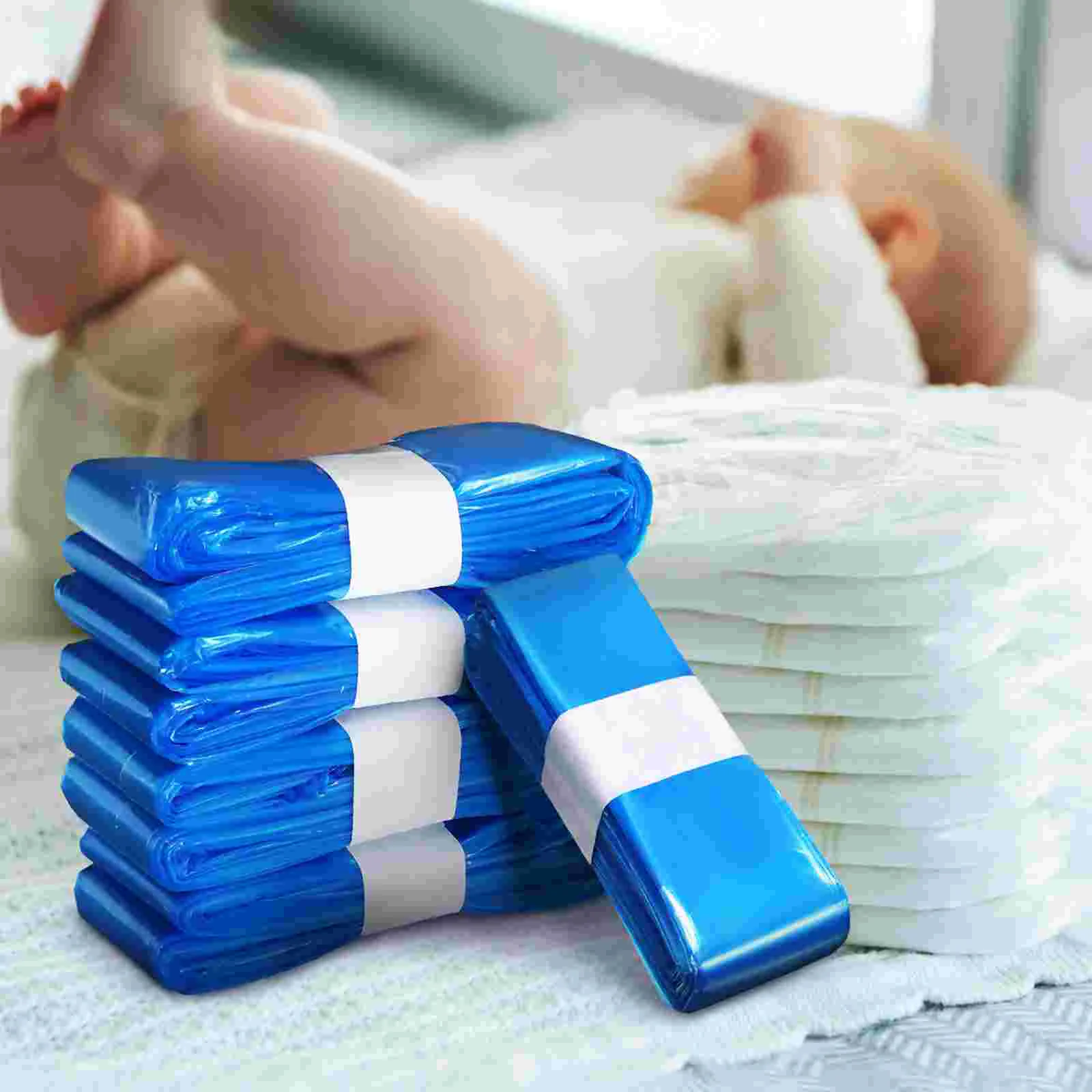 12 Pcs Baby Diapers Pail Odor Resistant Garbage Dirty Bags Trash Bin Liners Filling Refills Rubbish