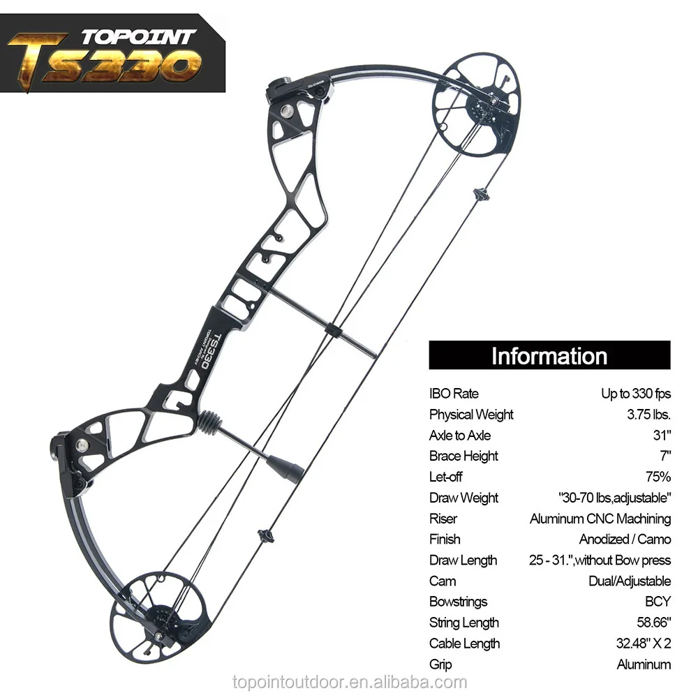 ARCHERY Compound Bow TS330 Hunting Bow CNC Milling Left And Right Handed Bare Bow OEM/ODM