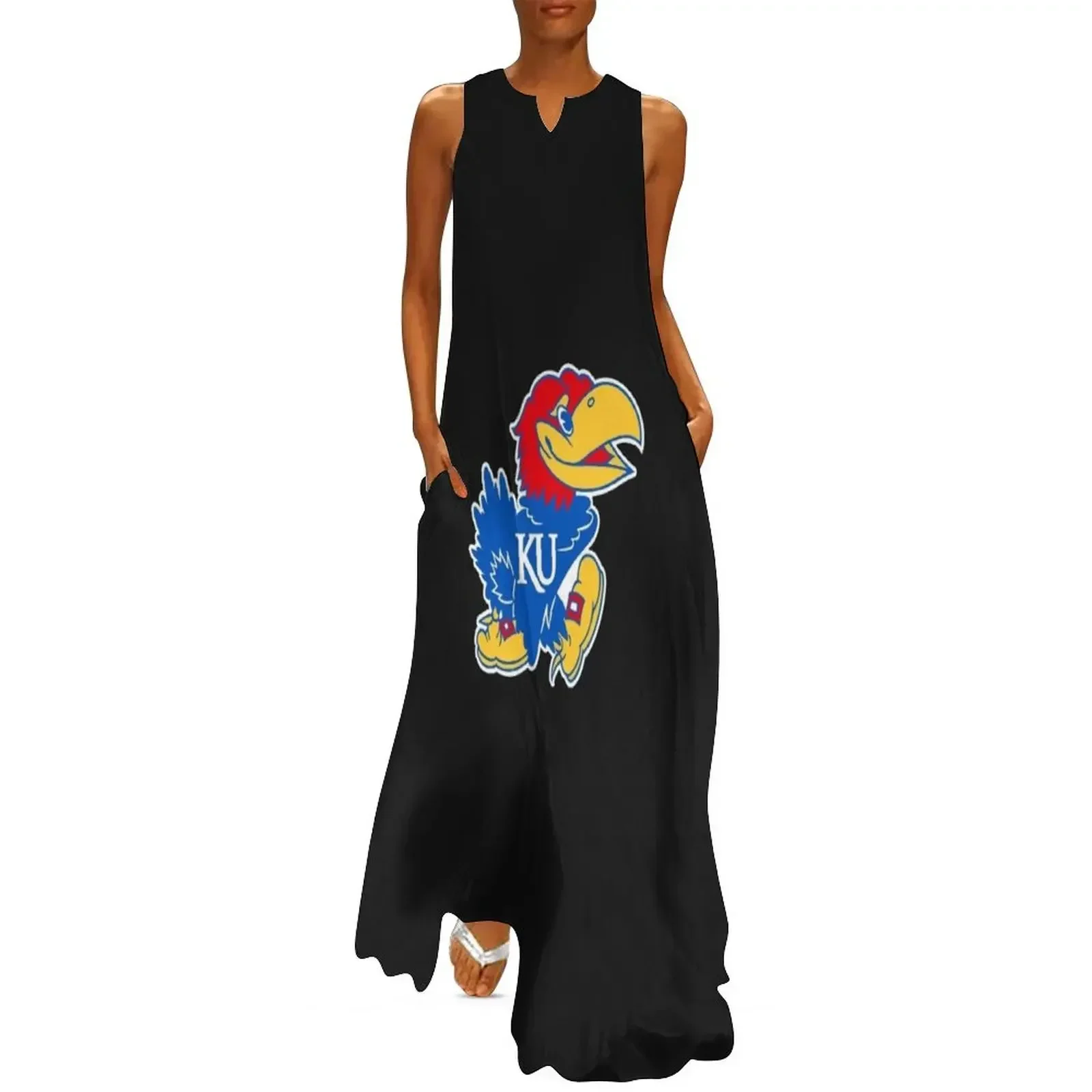 

Ku Final Four 2022 Sticker Long Dress Dance dresses women's evening dress 2025 Dresses for wedding party Dress