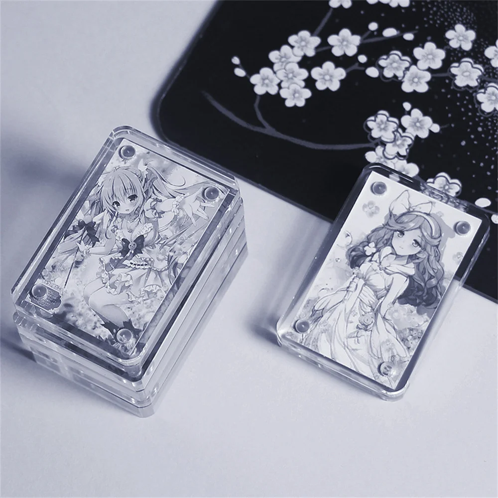 Transparente Acrílico Photo Frame, Frame Display Magnético, Poster Rack, Clear Poster Card Stand, Room Desk, Decoração de casa, 2pcs