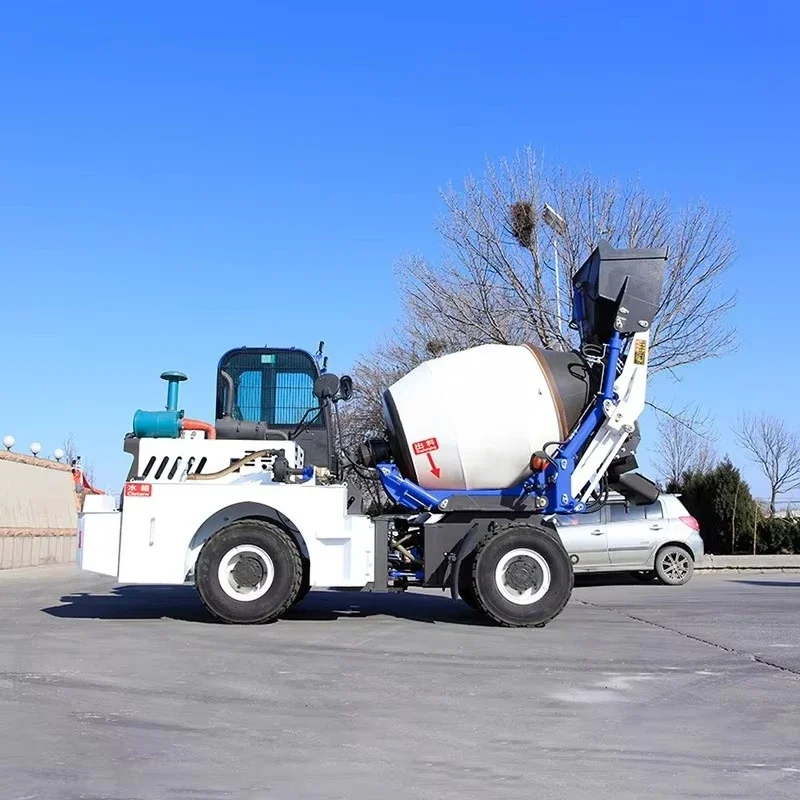 China Concrete Diesel Small 1.5 Cubic Meter Self-Loading Concrete Mixer Truck for Sale