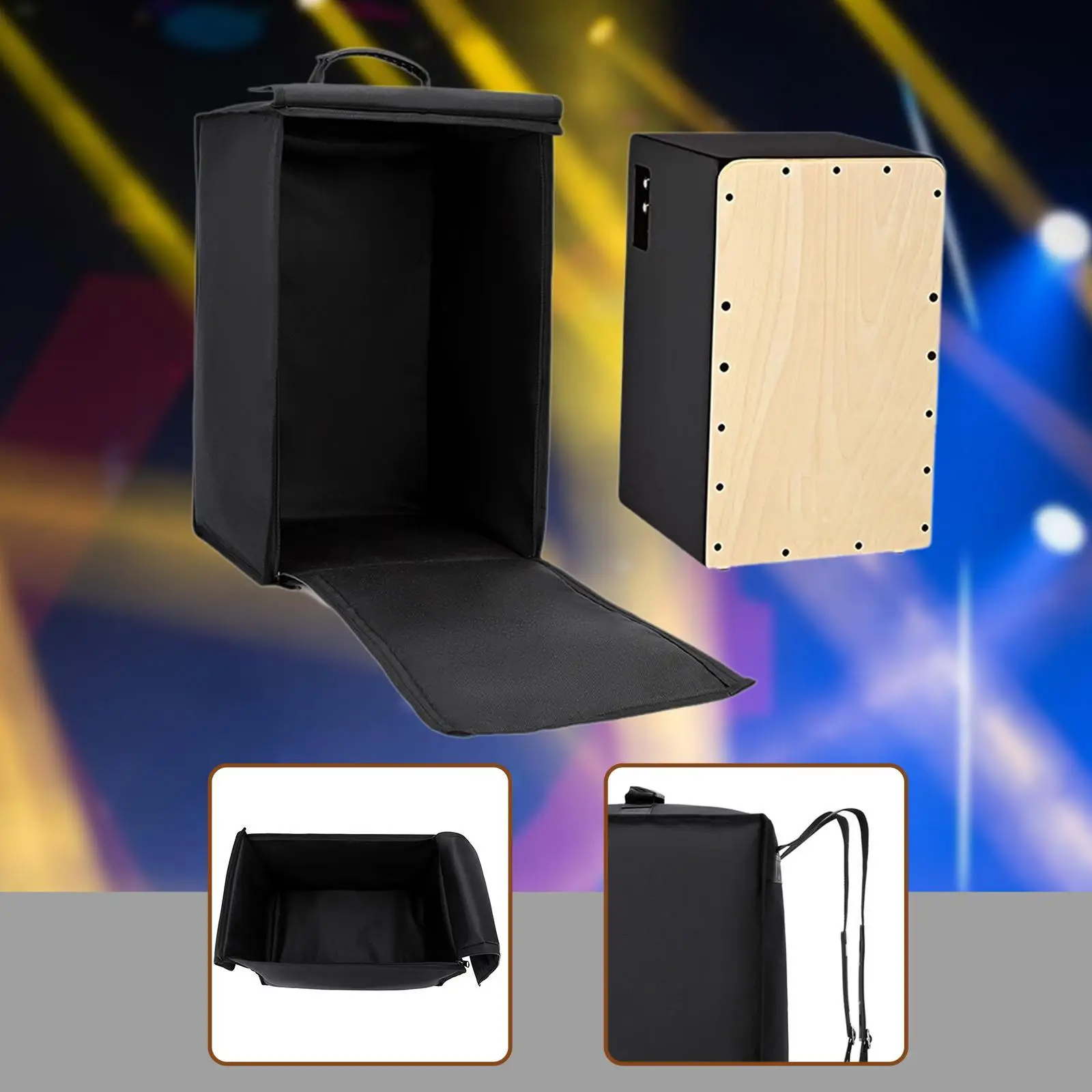 Cajon Drum Storage Bag Oxford Cloth with Handle Supplies Carrying Case for Enthusiast Musicians Beginners Professional Drummers