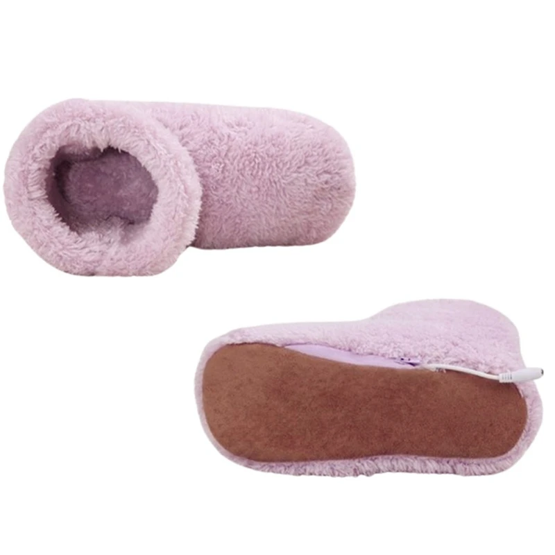 USB carregamento pé pelúcia chinelos lavável aquecida Hearting sapatos, chinelo elétrico aquecido, pés mais quentes, se encaixa tamanhos 35-39, durável, quente