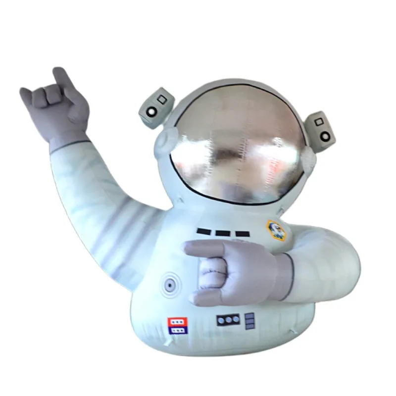 Advertisement inflatable astronaut bioluminescent half-body astronaut astronaut model mall nightclub Bar Beauty Chen Decoration