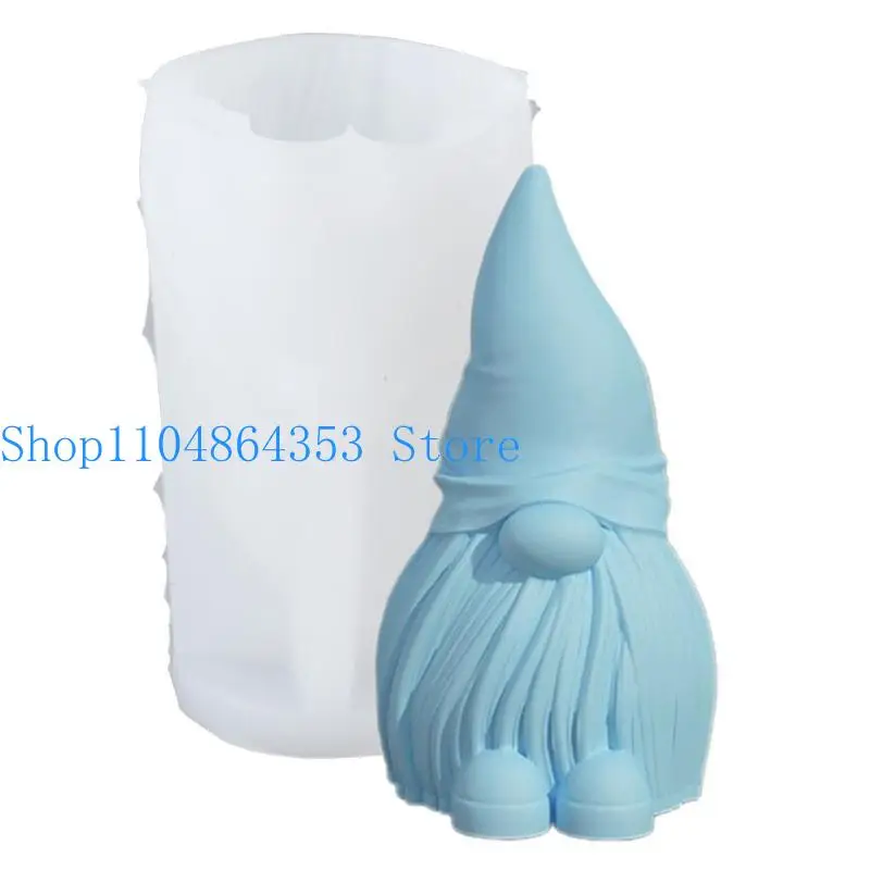 652F قالب زينة قزم سهل التنظيف من السيليكون قالب زخرفة جنوم مجهول الهوية #4