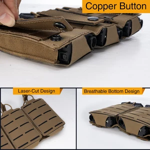 حقيبة IDOGEAR التكتيكية LSR 556 Mag Triple Mag Carrier MOLLE حقيبة قطع بالليزر 3567 أعلى 6 مبيعات 556 ذخيرة مزيفة - رقم 4