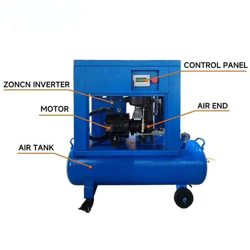 Air Compressor Unit 2 in 1 Diesel Driven with Air Purification System for Refilling Fire Brigade Diving