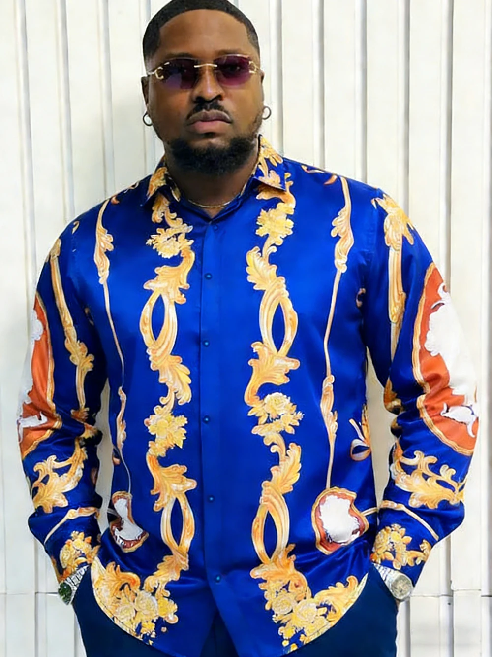 

2026 Men's Fashion Casual Long Sleeve Shirt HD Color Pattern 3D Printed Shirt Hawaii Beach Vacation Wedding Social Dress for Men