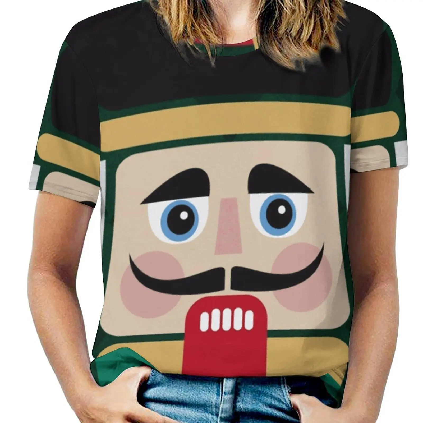 The Nutcrackers Women T-Shirt Crewneck Casual Short Sleeve Tops Summer Tees Nutcracker Nutcrackers Soldier King Drummer