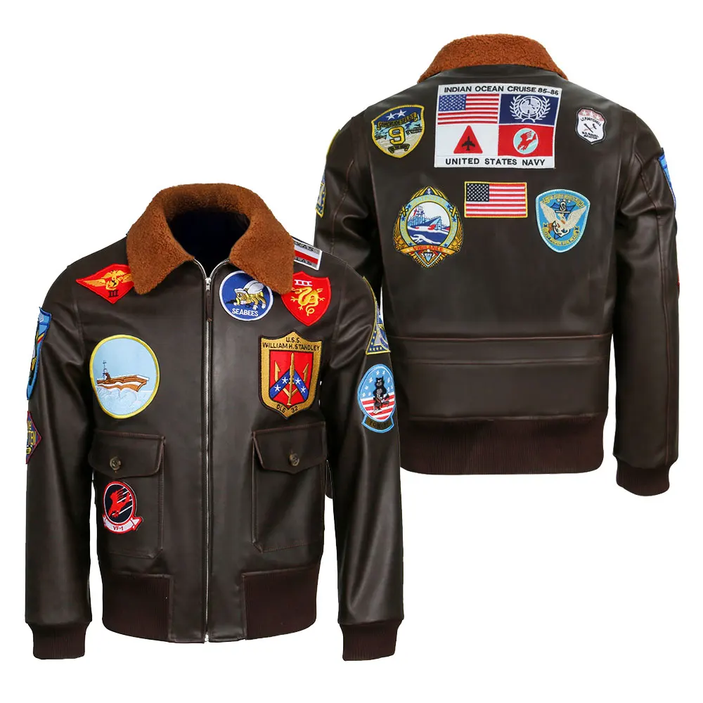 Movie Top Gun 2 Jacket Cosplay Costume Pilot Maverick Aviator Coat Role Play Suit For Men Halloween Carnival Party Outfits