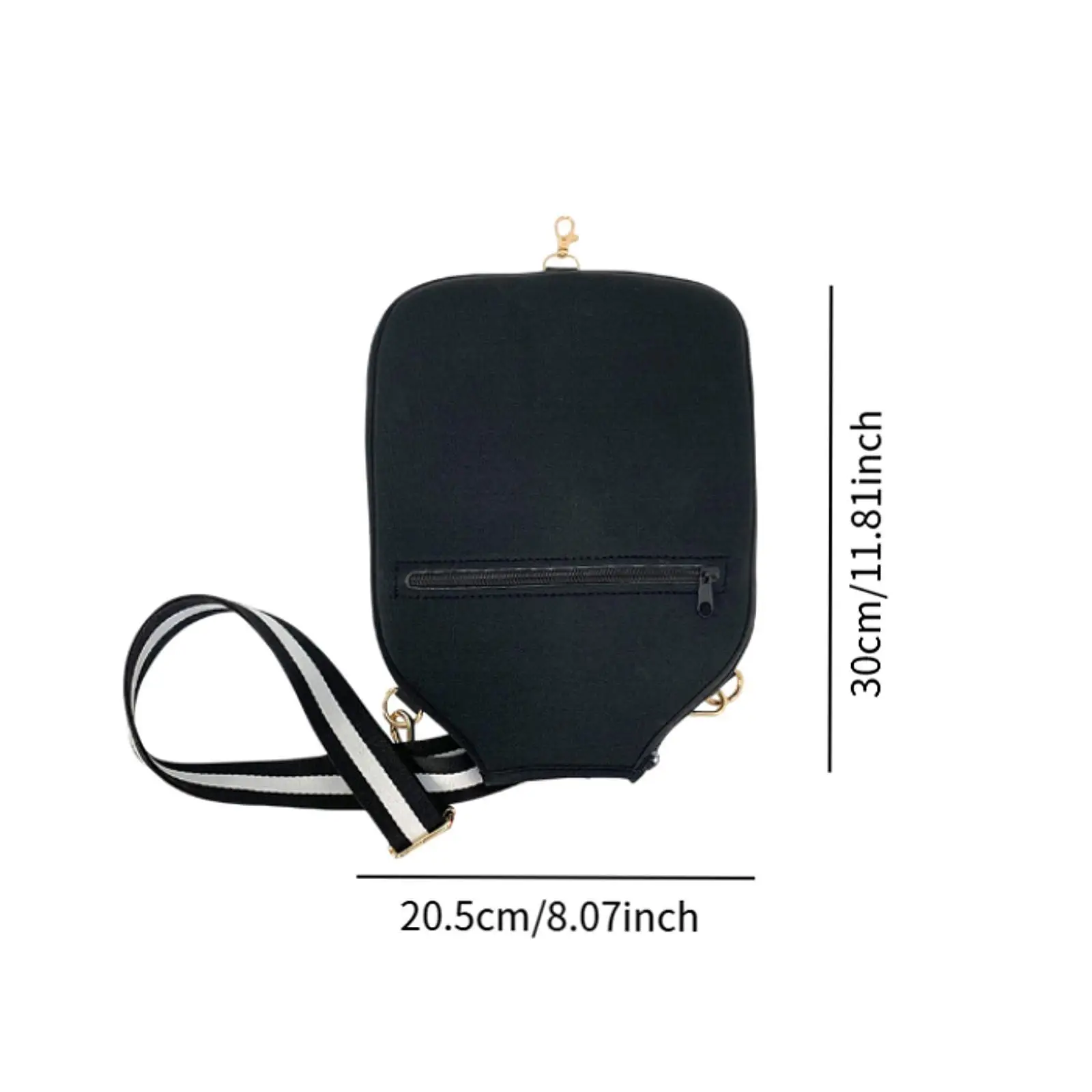 

Adjustable Pickleball Paddle Storage Bag Waterproof Neoprene Racket Cover with Detachable Strap for Gym and Travel