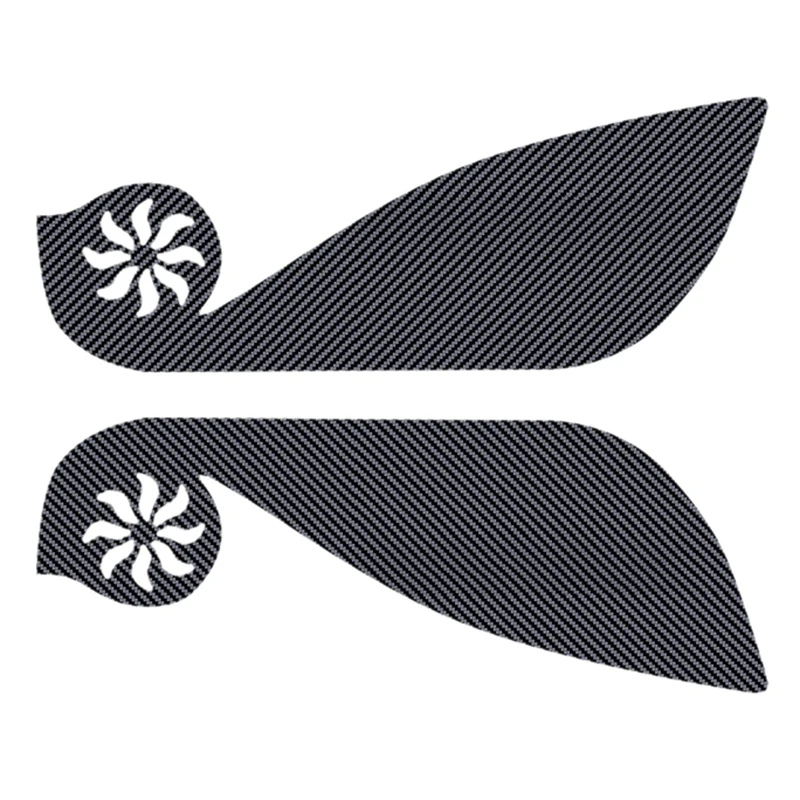 2Pcs Car Carbon Fiber Door Anti-Kick Pad Side Edge Protection Mat Cover for Toyota Sienta