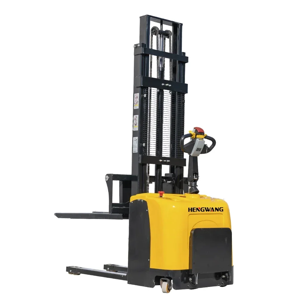 1.6M-5M Lifting Fully Electric Stacker 2 ton 1 ton 1.5 ton Electric Stacker Electric Forklift Easy Climbing Support Custom