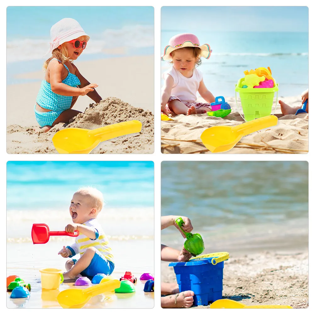 8pcs Beach Sand Shovels Set – Lightweight Plastic Scoops in Bright Colors for Kids, Garden & Outdoor Play