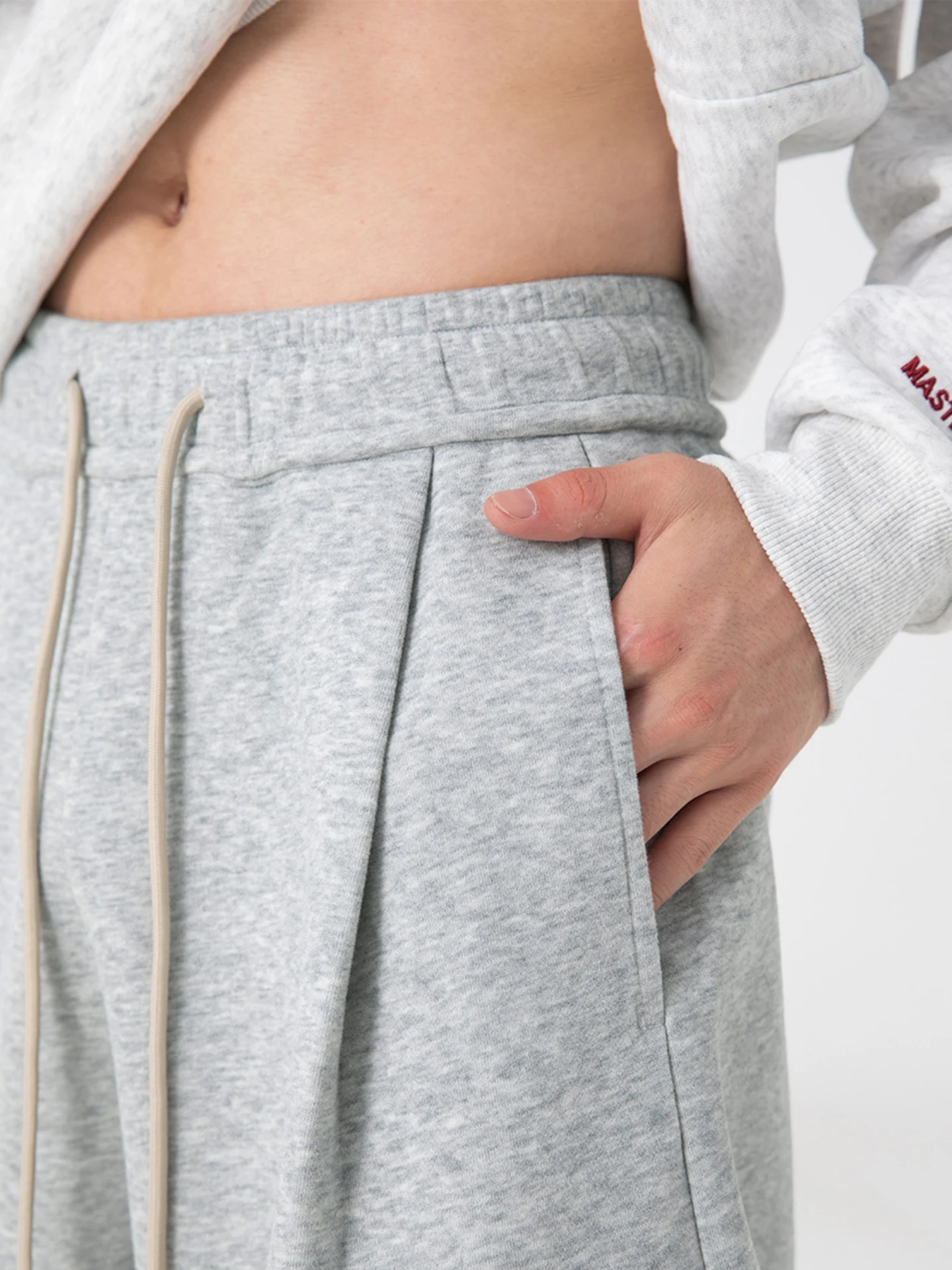 

Wassup Men's ey Sweatpants Loose Elastic Waist Straight Leg Casual Trousers Spring Autumn New Sle Youth Faion Wear