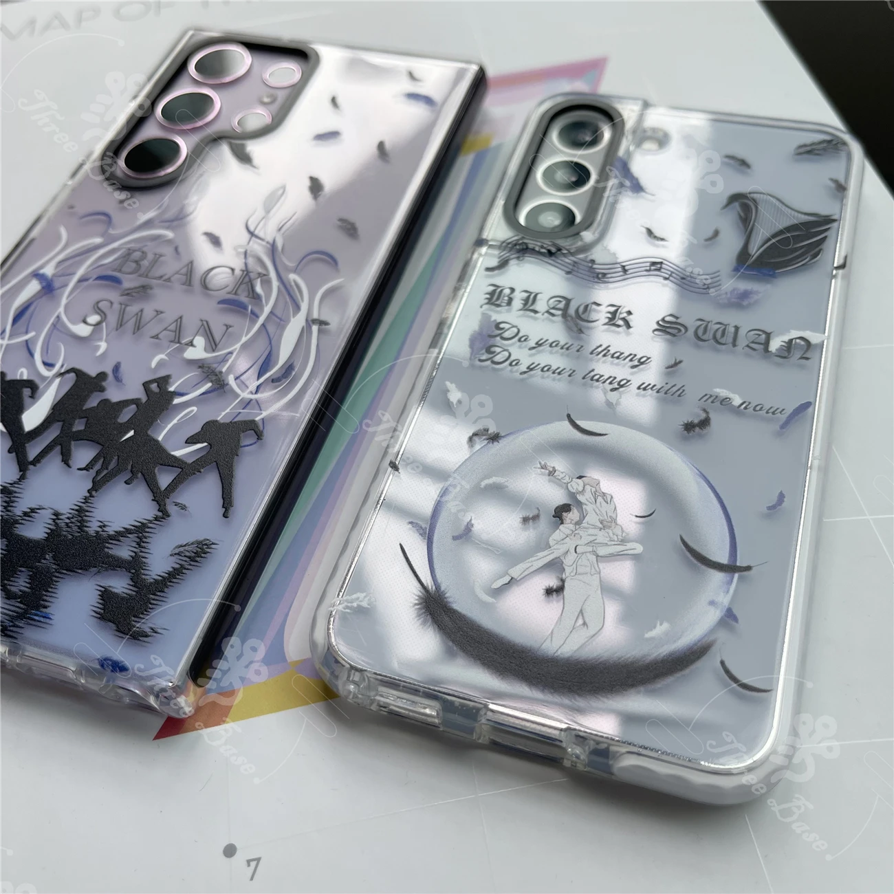 قضية الهاتف BlackSwan جين JK Jimin لسامسونج غالاكسي نوت 9 10 نوت 20 A22 A33 A34 A32 A23 A54 A53 A14 A73 A72 A04 A03 A52 A13 A12
