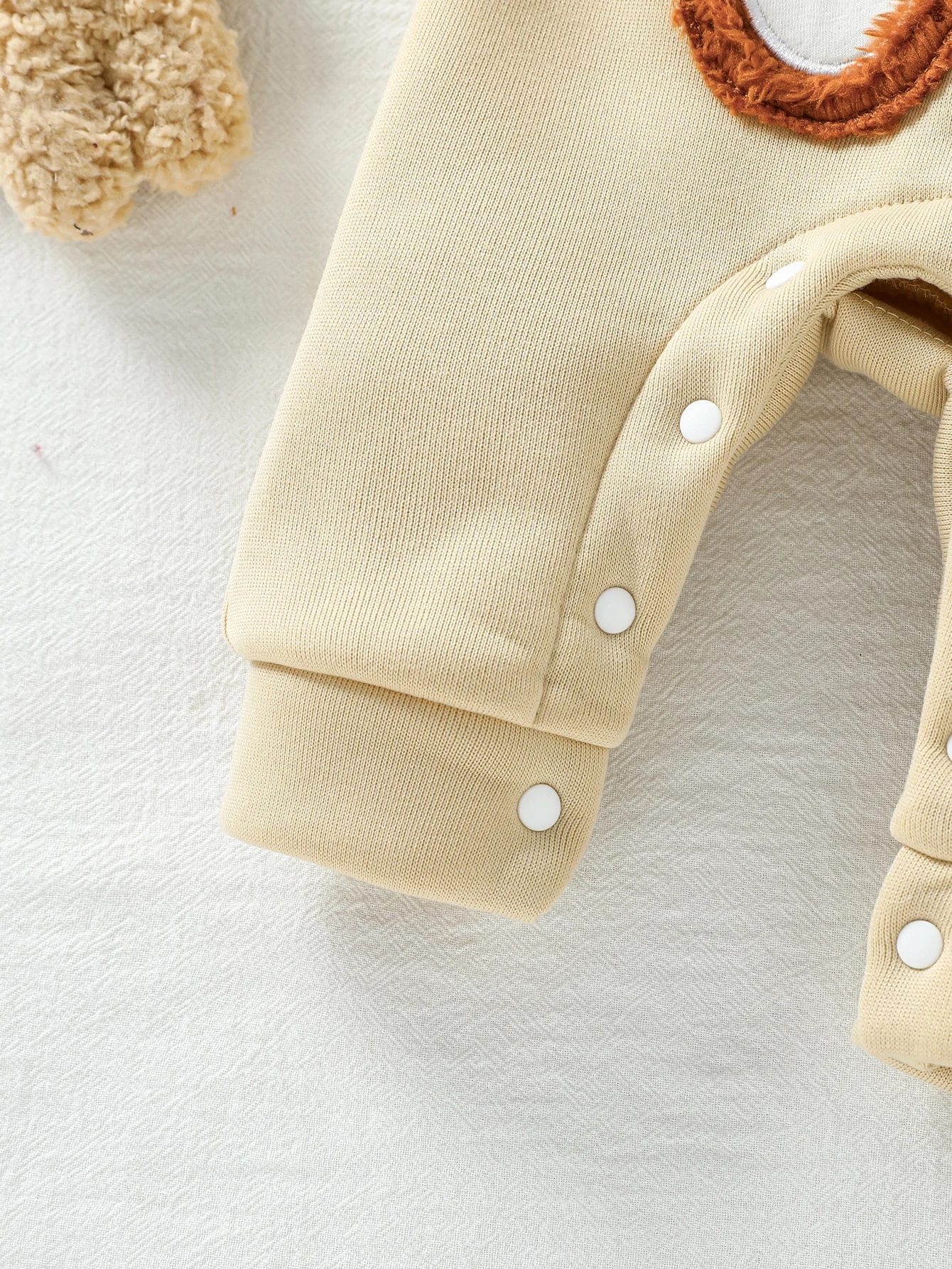 طفل رضيع مجموعة ملابس عصرية طويلة الأكمام مخطط مقنعين البلوز المطرزة الدب وزرة 2 قطعة وتتسابق ملابس لطيف #5