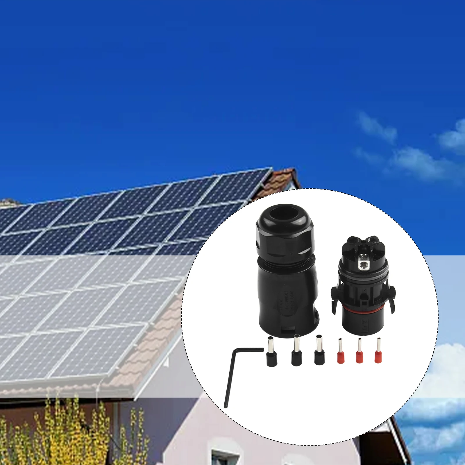 

For Deye LY01 PV Connector 3-pin 690V Accessories Connection Cable Micro Inverters Plug-in-Play Indoor/outdoor
