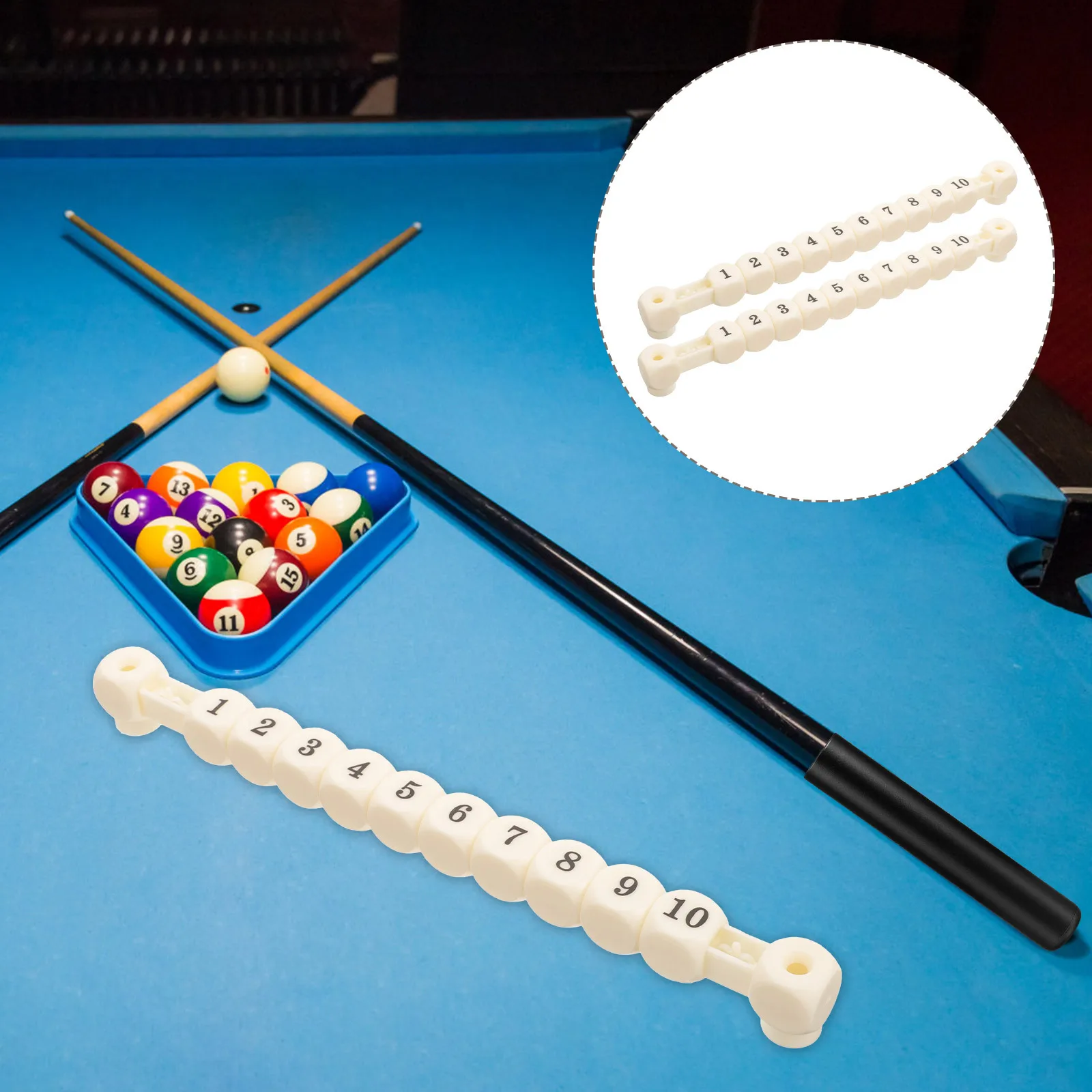 

2pcs Table Football Score Markers Durable Plastic Scoring Counters For Table Soccer Portable Desktop Supplies