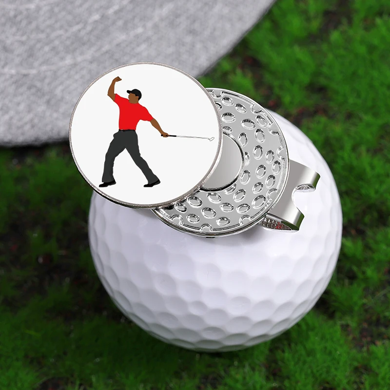 Creative Funny Magnetic Golf Ball Marker Hat Clip Wholesale Baseball Cap Decorative Studs Clips Golf Supplies