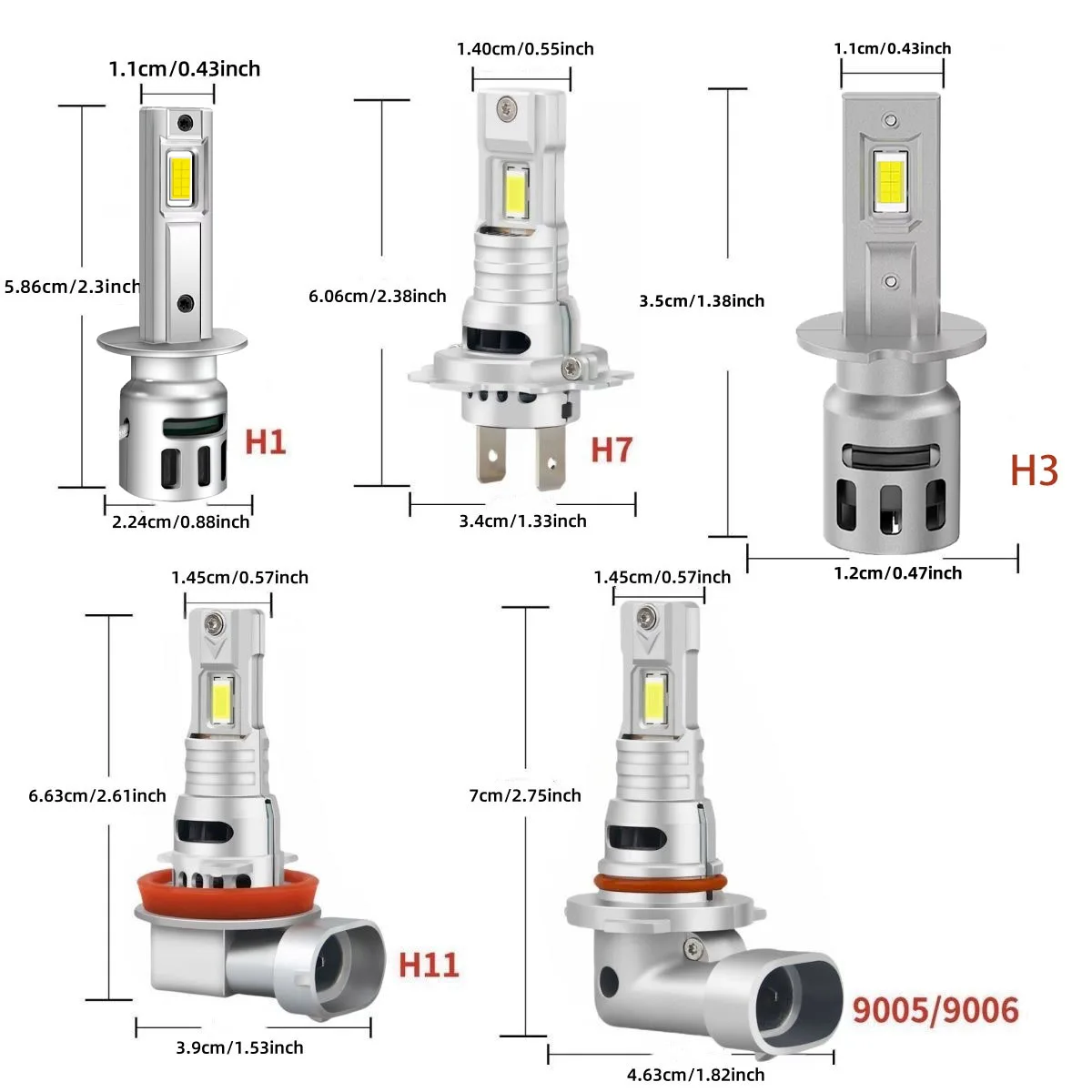 Erruson 300 واط 250000LM 2 قطعة Mini H4 H7 LED المصباح لمبة H1 H11 9005 9006 HB3 HB4 اللاسلكية لسيارة كشافات السيارات ديود مصباح 12 فولت #6