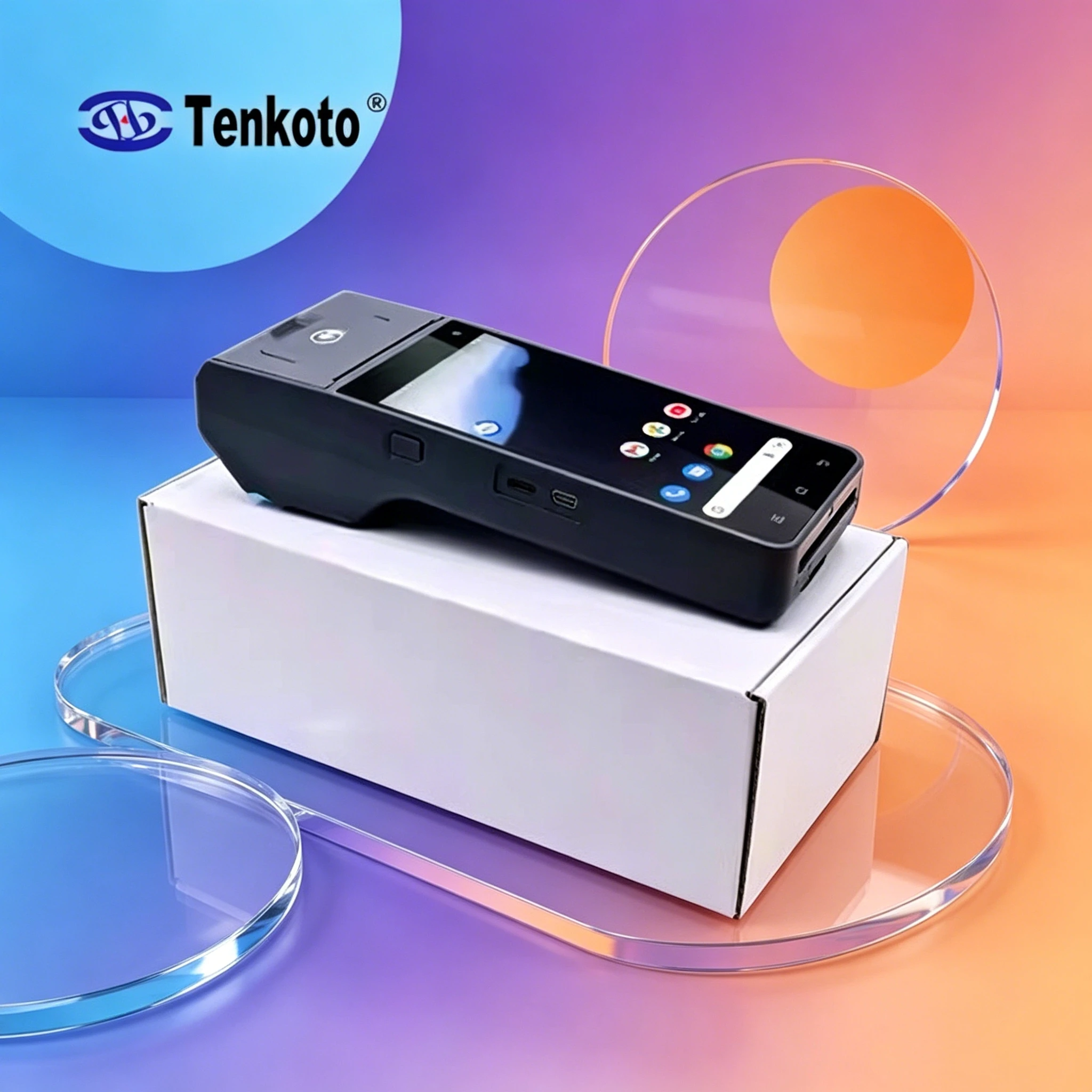 Z90 Android Handheld POS PDA 4G NFC Payment Terminal Built-in Thermal Printer 1D 2D Barcode Scanner