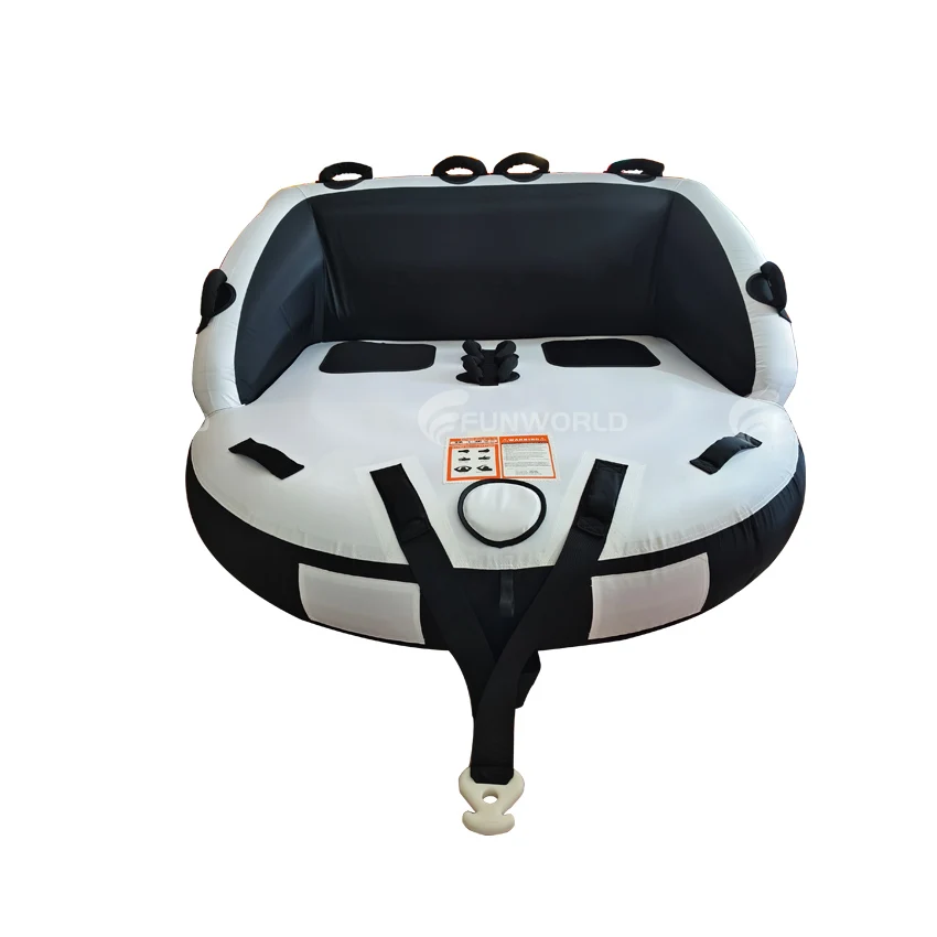 

For Custom High-Quality Sea Ski Jet PVC Inflatable Flying Towable Tube For Boating 2 Lounge Chair Speed Boat Water Tube Water Sp
