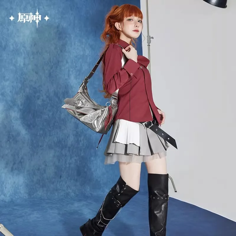 [Genuine] miHoYo Game Tartaglia Bag Genshin Impact Tartaglia Theme Crossbody Bag Handbag Shoulder Bag Backpack Cosplay Xmas Gift