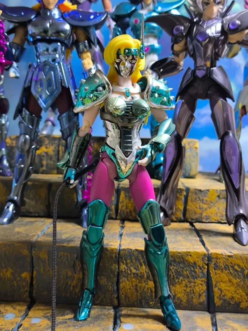 Goodtony Saint Seiya Myth Cloth Ex Action Figure - Chameleon June Knight Of Zodiac Zilver verzamelspeelgoed Verjaardagscadeaus Voorverkoop