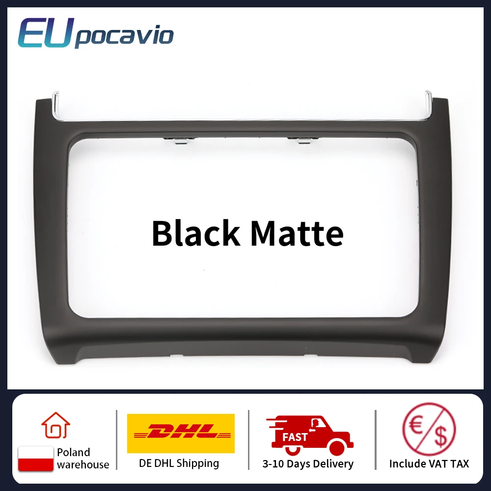 Cornice Radio, Cornice Schermo, Cornice CD, Pannello Decorativo per VW MQB POLO 6C 6R Radio 2014-2017 in ABS