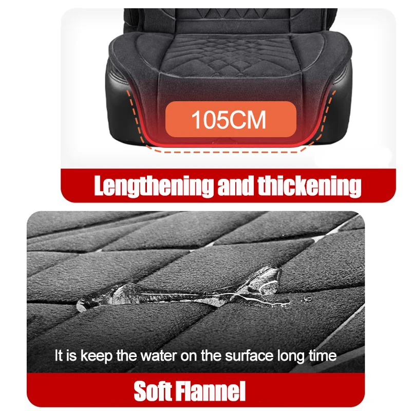 12-24V Beheizte Auto Sitz Flanell Kissen Winter Verlängern Wärmer Sitz Heizung Auto Zubehör Pads Universal Auto Sitz heizung Abdeckung – Detail 4