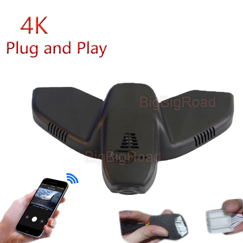 

4K Plug And Play Wifi Car DVR Dash Cam Camera Driving Video Recorder FHD 2160P For Maserati Levante 2016 2017 2018